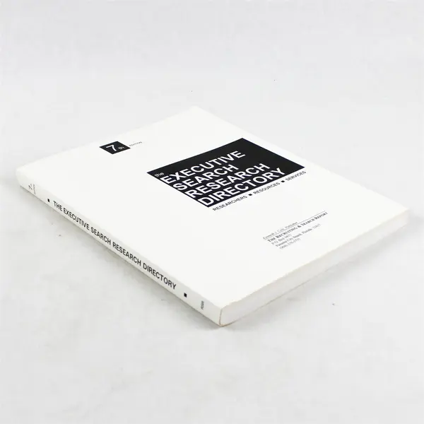 The Executive Search Research Directory 7th Edition Paperback - Good