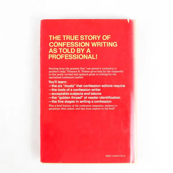 Confession Writer's Handbook - Florence Palmer, Writing Guide Textbook, Good