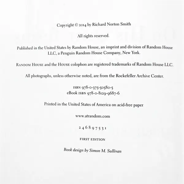 On His Own Terms: A Life of Nelson Rockefeller 1st Ed Hardcover 