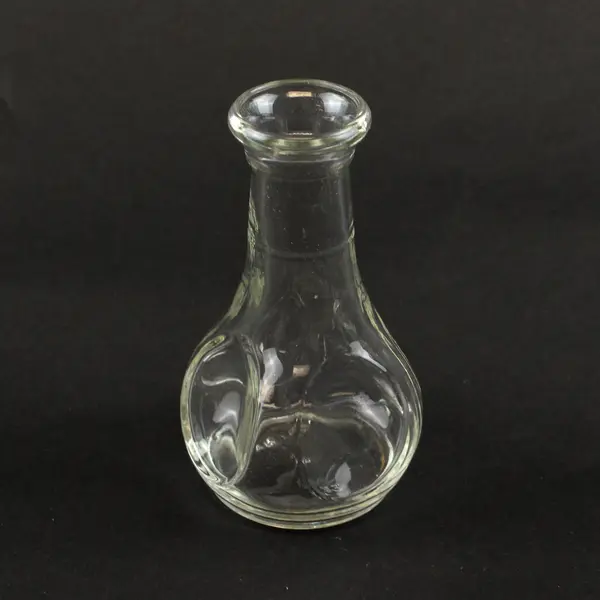 Lot Of 4 Libbey Matching Pinched Clear Glass Decorative Bud Vases 3.75" Tall