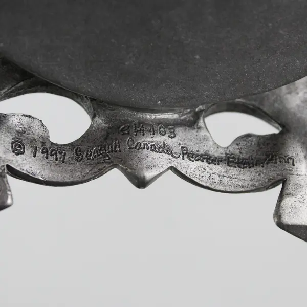 1997 Seagull Pewter Square Pillar Candle Holder CH103