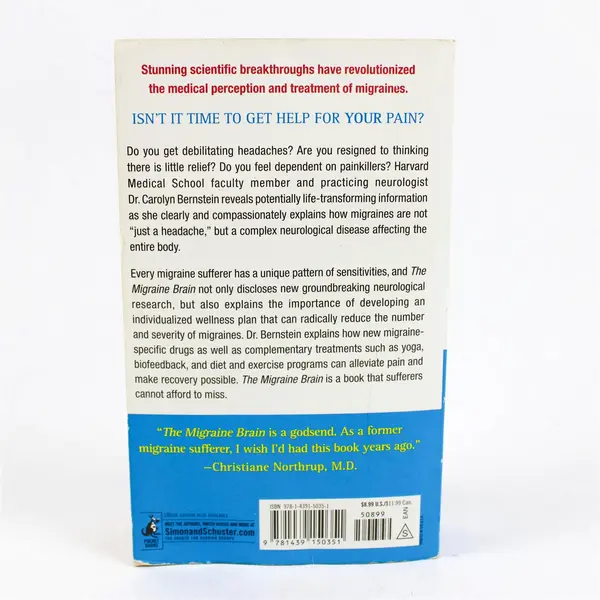 The Migraine Brain by Carolyn Bernstein M.D. Paperback 