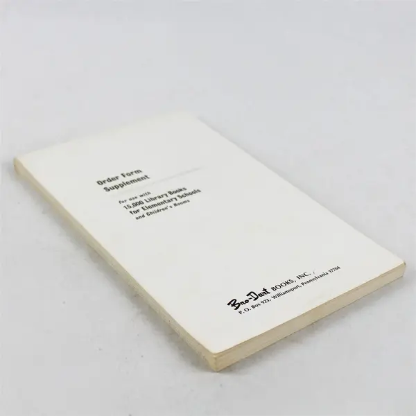Bro-Dart Order Form Supplement for 15,000 Library Books (Schools)
