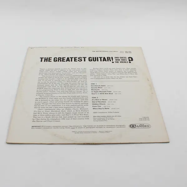 Chet Atkins The Guitar Genius 12" Vinyl Record