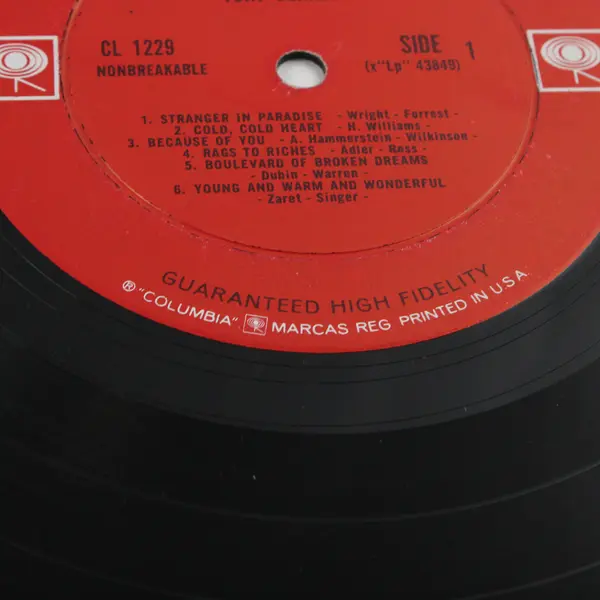 Tony's Greatest Hits Tony Bennett 12" Vinyl Records