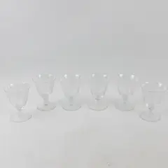Lot Of 6 Fostoria Chintz (Etched) Pattern Oyster/Fruit Cocktail Glasses 3.75"