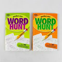 Lot of 2 PAPP Pocket Word Hunt Books 