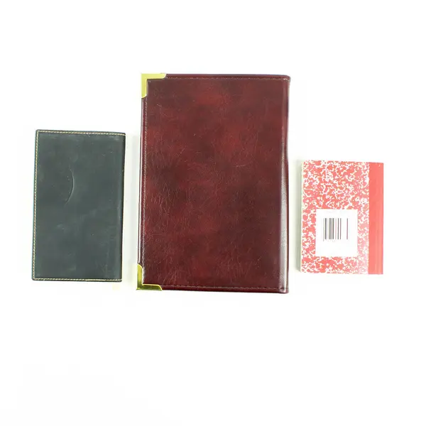 Lot of 3 Business Planners Pocket Notebook Red Sea Heart Faux Leather 2018