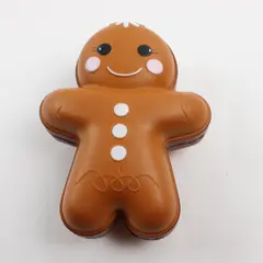 Soft Squishy Gingerbread Man Holiday Toy for Kids & Collectors