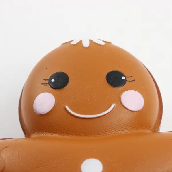 Soft Squishy Gingerbread Man Holiday Toy for Kids & Collectors