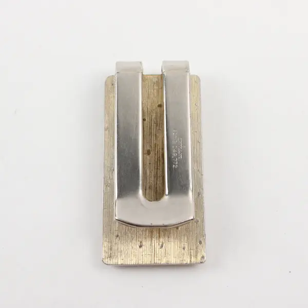 Anson Golf Pewter Money Clip Gold-Tone Accents Slim Wallet Clip