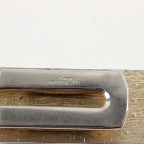 Anson Golf Pewter Money Clip Gold-Tone Accents Slim Wallet Clip