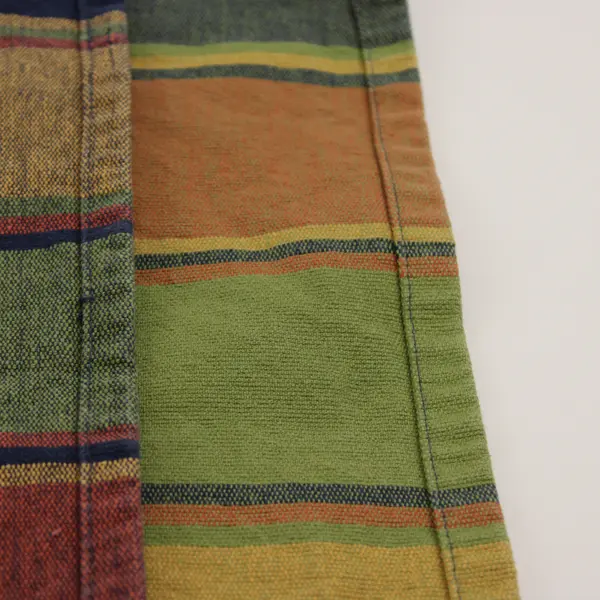 Lot Of 4 Unbranded Matching Fall Colors Plaid Rectangle Fabric Placemats 13"x18"