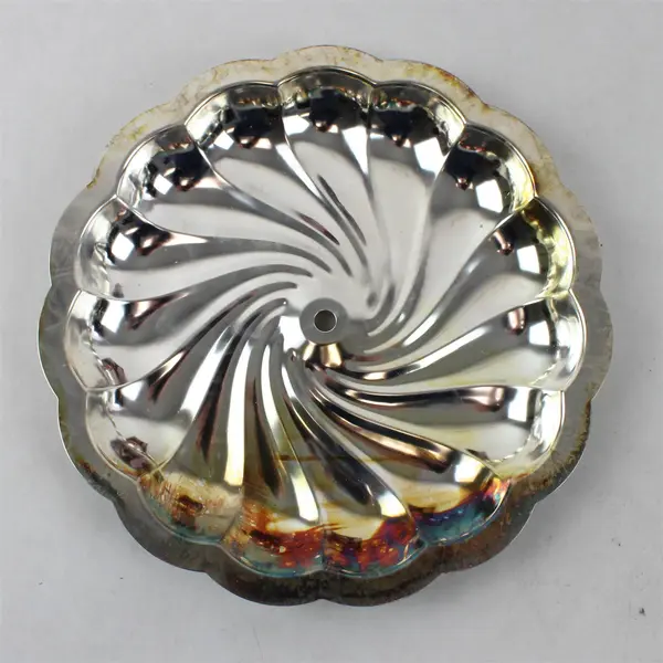 Vintage Warwick Silversmiths Silver Plated Scalloped Server Dish 6" Diameter