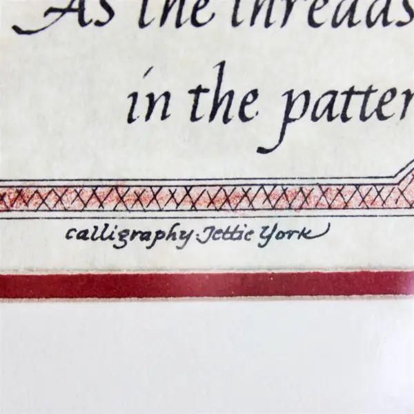 Calligraphy Studio Weaver Poem Matte Frame 10x8 Ready to Display