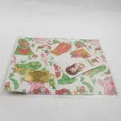 Vintage Victoria Paper Doll Gift Wrap Current Inc Christmas Dress 2 Sheets