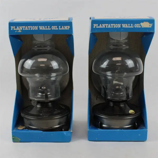 Lot Of 2 Kaadan Plantation Wall Mount Hurricane Oil Lamps (Original Packaging)
