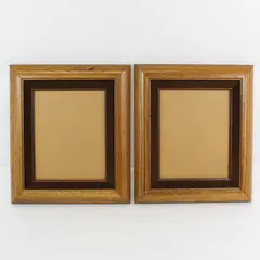 Lot of 2 The Levin Company Oak Picture Frames 8x10 Wood