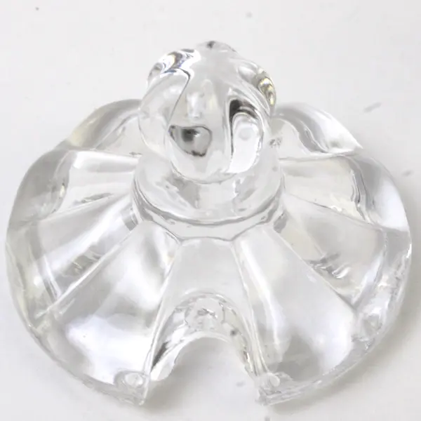 Vintage Heisey Crystolite Miniature Glass Mustard Jar With Spoon