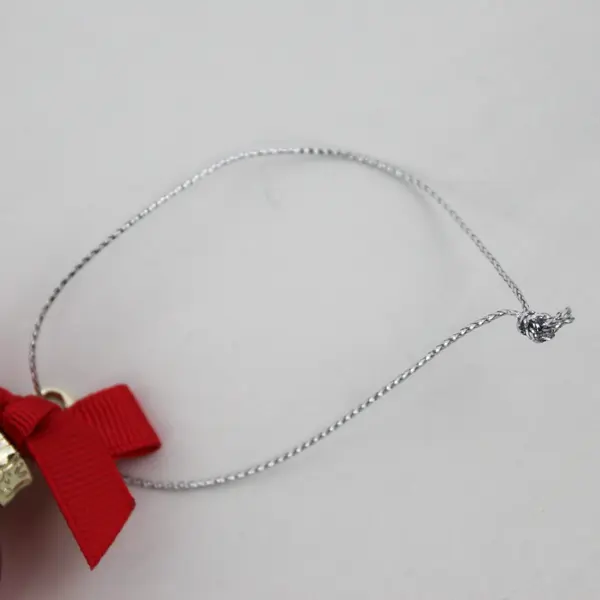 Ganz Joyous Noel Personalized Christmas Ornament Ball Red Silver Nicole Small