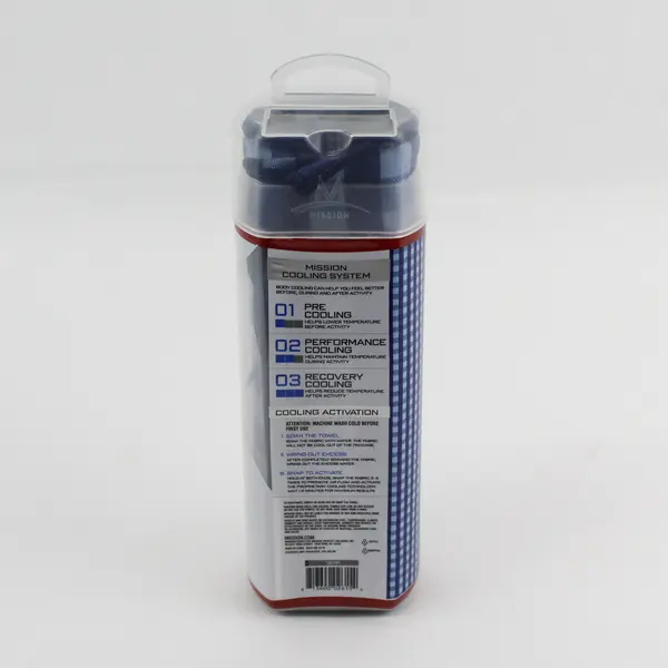 Enduracool Cooling Towel, Large- 12"x33" Blue Gingham