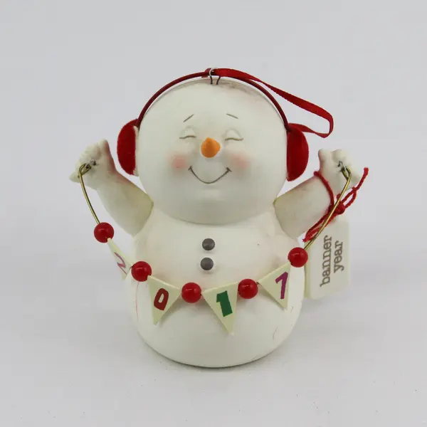Department 56 Double Vision Snowman Ornament 2017 Collectible 