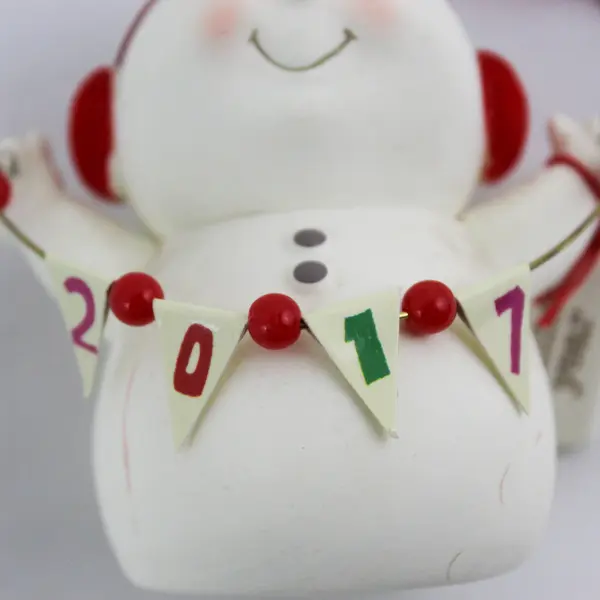 Department 56 Double Vision Snowman Ornament 2017 Collectible 