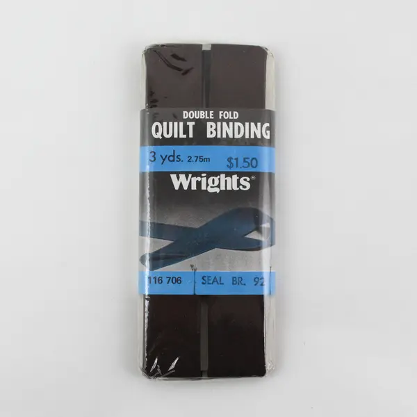Lot of 6 Wright's Double-Fold Mocha Quilt Binding 3 yds Each