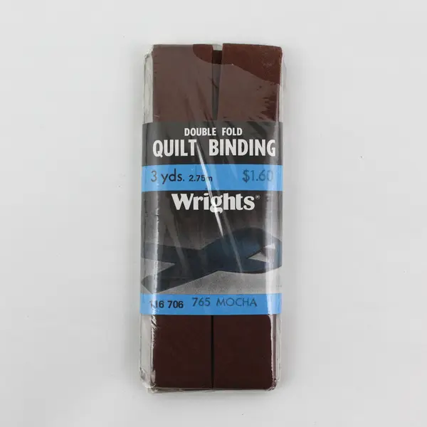 Lot of 6 Wright's Double-Fold Mocha Quilt Binding 3 yds Each