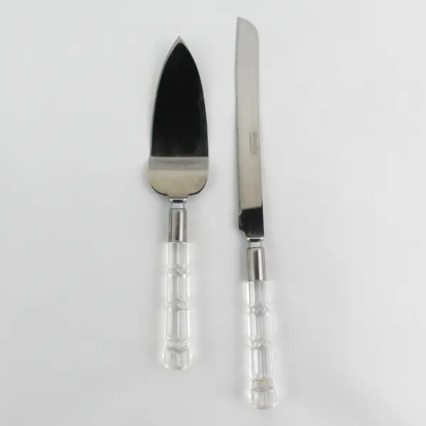 Vintage Mirage Bride Serving Set Robinson Knife Co Lucite Handles Japan