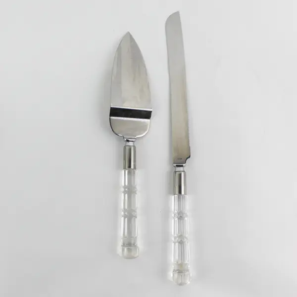 Vintage Mirage Bride Serving Set Robinson Knife Co Lucite Handles Japan