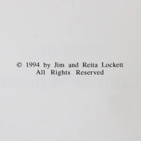Settling the Land of Promise by Jim and Reita Lockett 1994 Paperback Signed