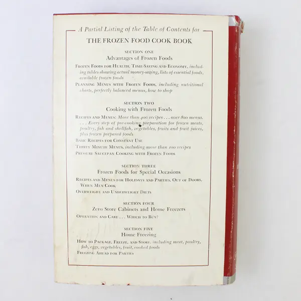 Vintage 1948 The Frozen Food Cook Book Hardcover Simon & Schuster