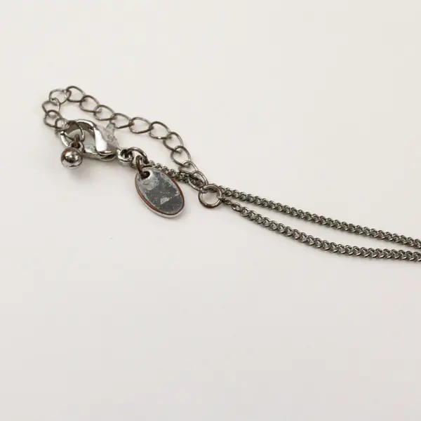 Charming Charlie Silver-Tone Hoop and Tassel Necklace 34"