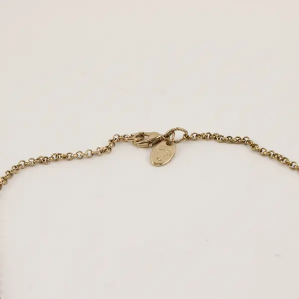 Charming Charlie Green Stone Beaded Gold-Tone Tassel Necklace 28"