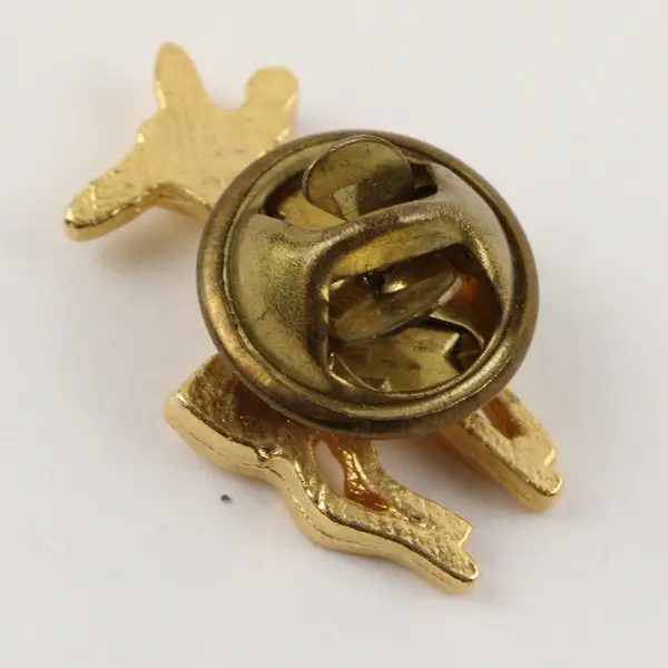 Vintage Rudolph The Red Nose Reindeer Gold-Tone Lapel Pin