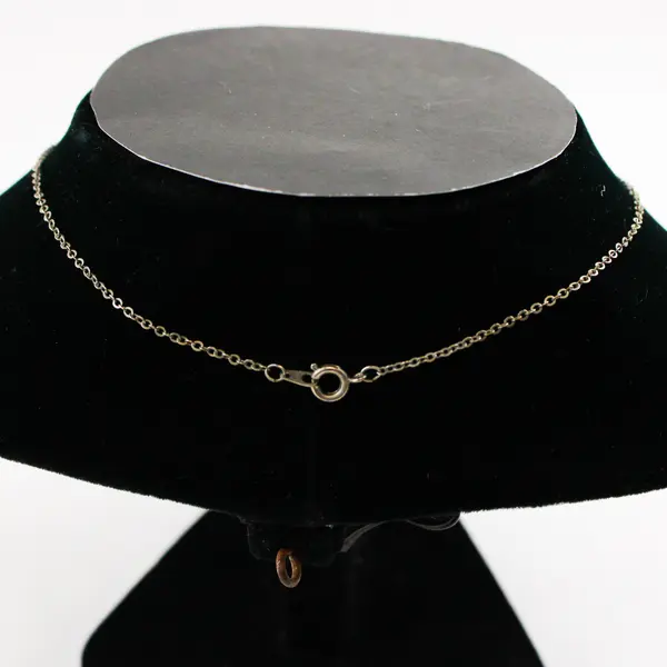 Gold-Tone Black Cabochon Demi-Parure Post Dangle Earrings and Necklace Set