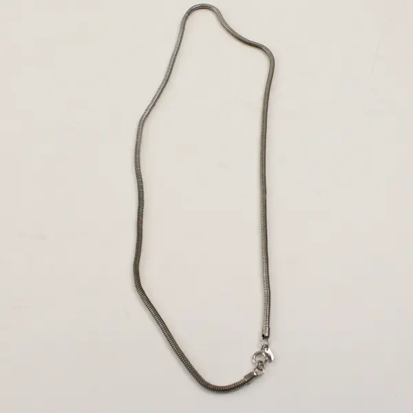 Vintage Monet Silver-Tone Snake Chain Necklace 18"