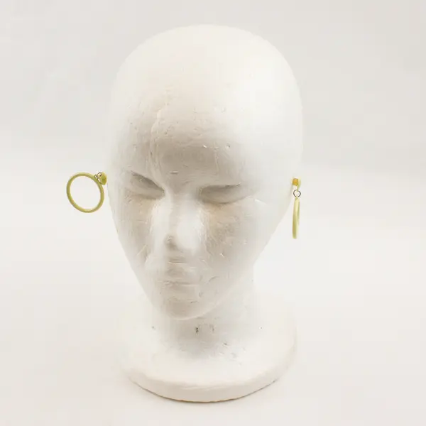 Lot of 4 Pairs Vintage Retro Plastic Hoop and Dangle Earrings FLAWED