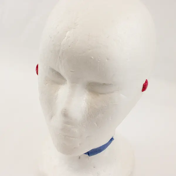 Lot of 4 Pairs Red and Pink Vintage Retro Plastic Stud  Earrings FLAWED