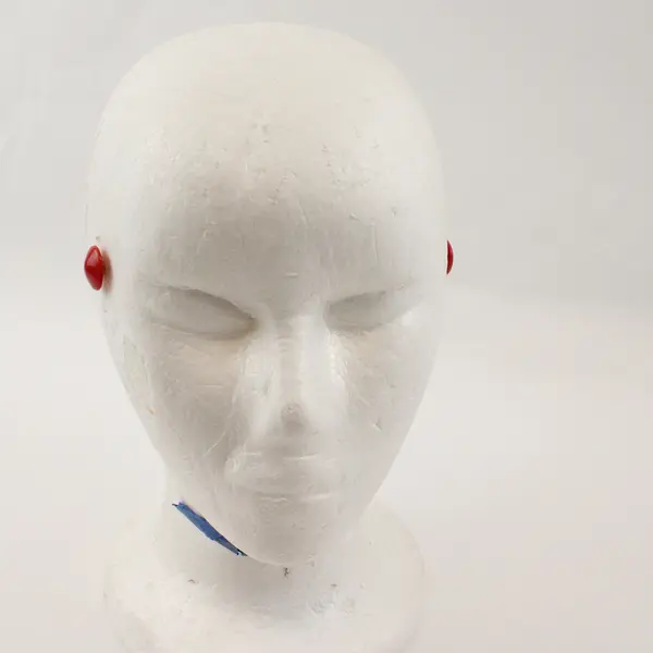 Lot of 4 Pairs Red and Pink Vintage Retro Plastic Stud  Earrings FLAWED