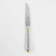 Laslo Yamazaki Stainless Steel Byzantine Gold Accent Dining Knife 