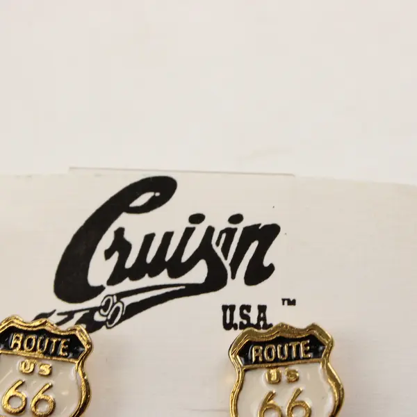 Cruisin USA Retro Car Route 66 Dangle Earrings