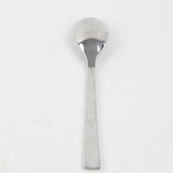 Yamazaki Linear Gold Accent Stainless Steel Silverware Vintage Soup Spoon