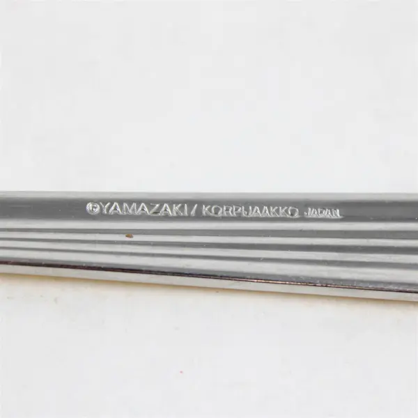 Yamazaki Linear Gold Accent Stainless Steel Silverware Vintage Soup Spoon
