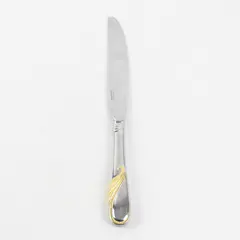Yamazaki Hilary Gold Accent Stainless Steel Silverware Dining Knife