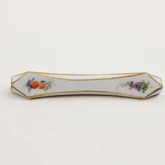 Vintage Meissen Floral Pattern Porcelain Knife Rest