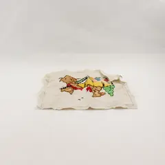 Vintage Handmade Puppy and Kitten Finished Embroidery Piece 9" x 12"