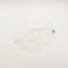 Vintage Desco White Cotton Blend Floral Doily 10"