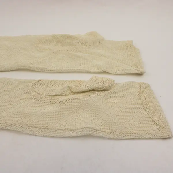 Vintage Off-White Lace Above Elbow Girls' Evening Gloves